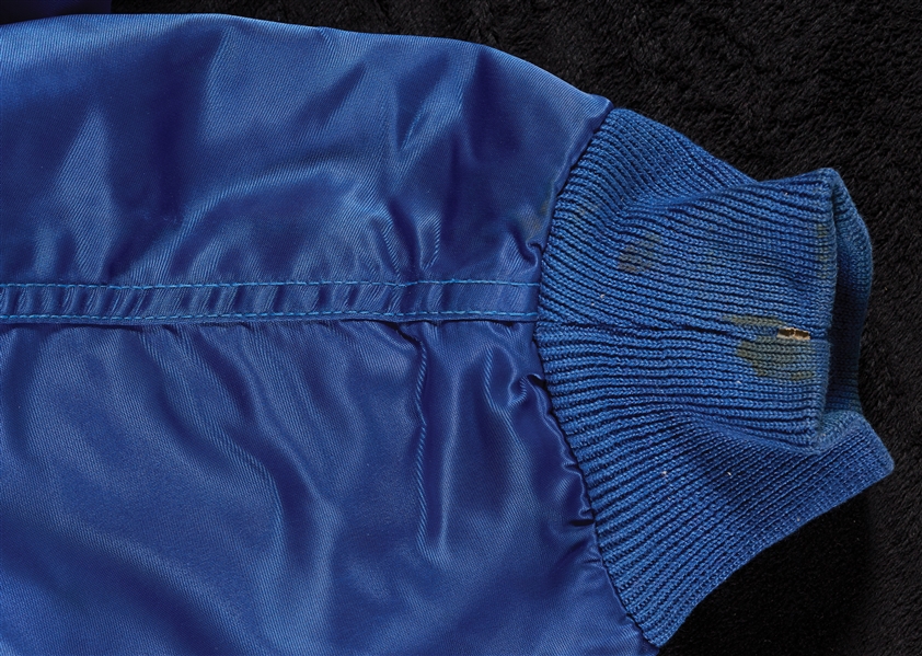 1970s Kansas City Royals Game-Worn Blue Satin Jacket