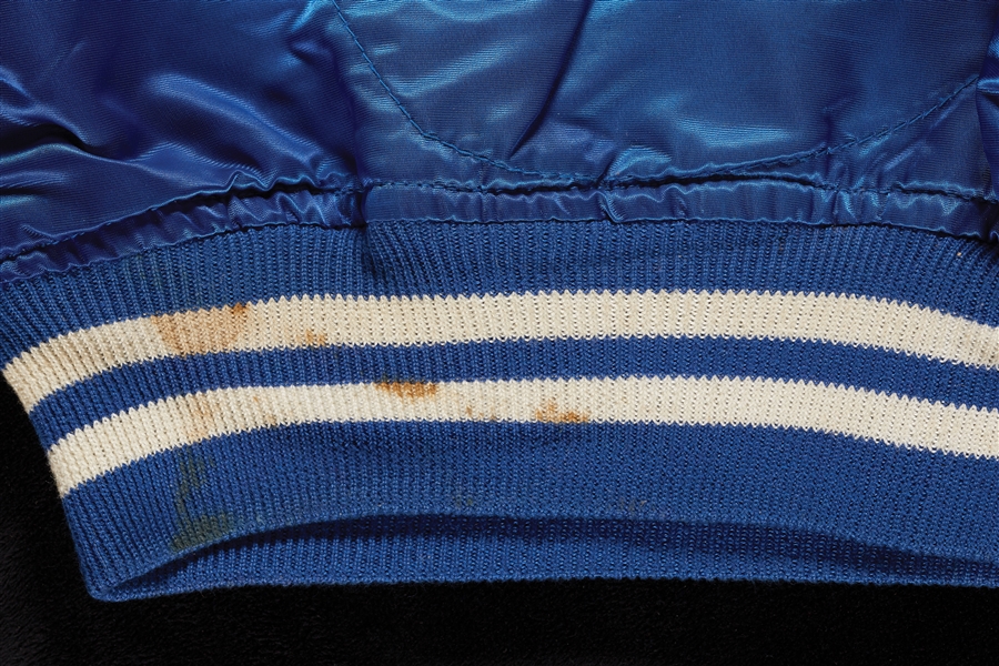 1970s Kansas City Royals Game-Worn Blue Satin Jacket