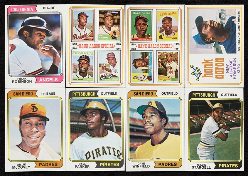 1974 Topps Baseball High-Grade Complete Set With Traded (704)