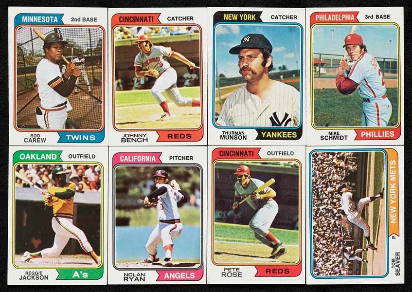 1974 Topps Baseball High-Grade Complete Set With Traded (704)