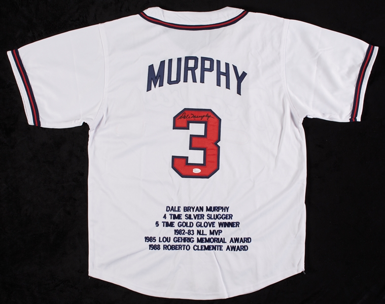 Dale Murphy Signed Braves Home Jersey (JSA)