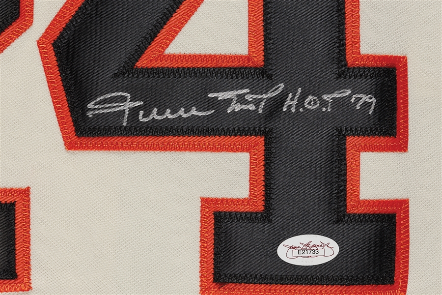 Willie Mays Signed Giants Jersey HOF 79 (JSA)