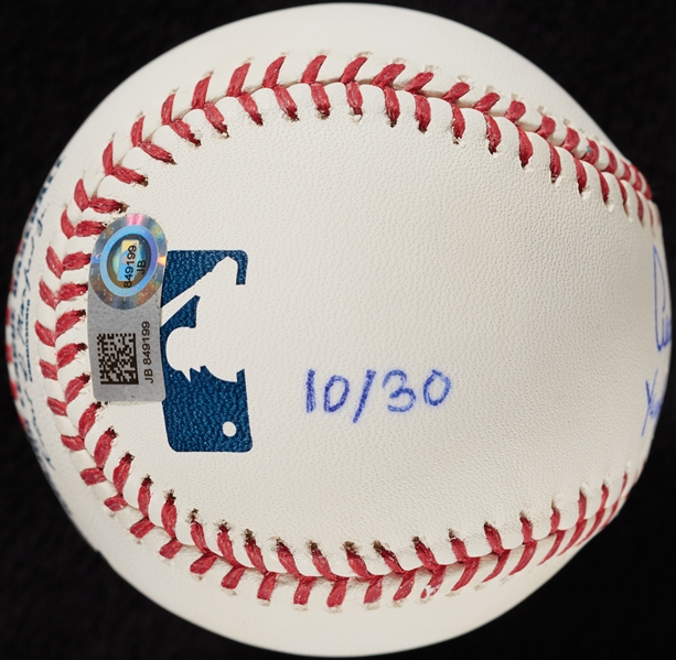 Aaron Judge Single-Signed OML Baseball Yankee Rookie HR Rec (10/30) (MLB) (Fanatics)