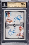 2017 Topps Museum Collection Mike Trout & Bryce Harper Dual Autographs (2/15) BGS 9.5 (AUTO 10)