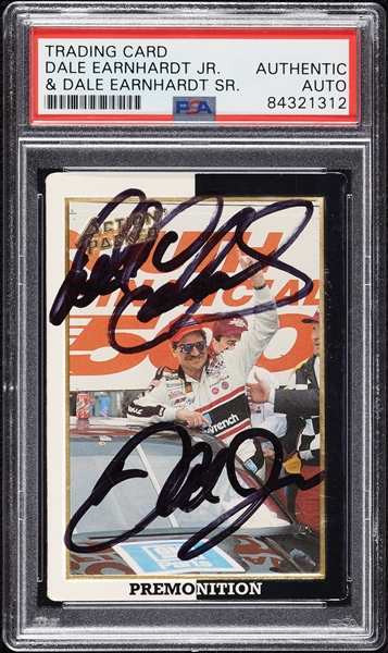 Dale Earnhardt & Dale Earnhardt Jr. Signed 1994 Action Packed No. 24 (PSA/DNA)