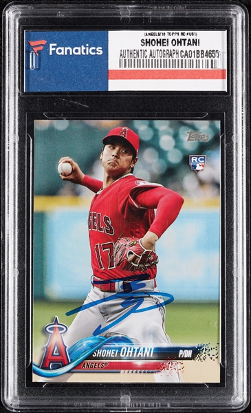 Shohei Ohtani Signed 2018 Topps Update RC No. US1 (Fanatics)