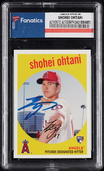 Shohei Ohtani Signed 2018 Topps Heritage RC No. 50 (Fanatics)