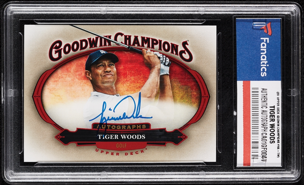 2020 UD Goodwin Champions Tiger Woods Autographs (Fanatics)