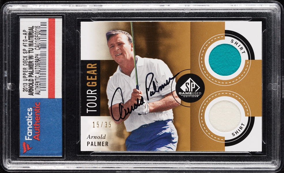 2013 SP Game Used Arnold Palmer Tour Gear Autograph (15/35) (Fanatics)