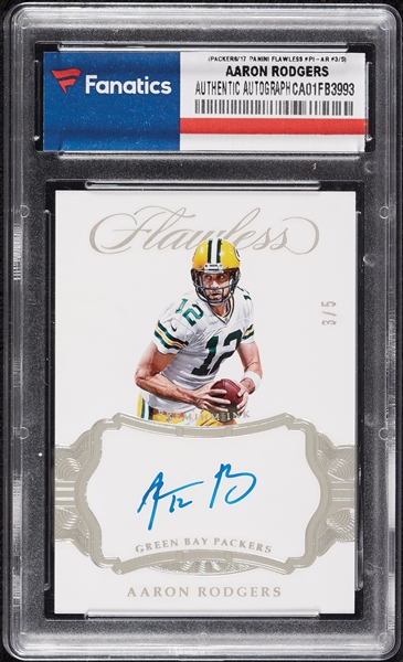 2017 Panini Flawless Aaron Rodgers Premium Ink Auto (3/5) (Fanatics)