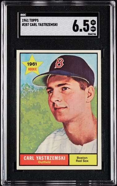 1961 Topps Carl Yastrzemski No. 287 SGC 6.5