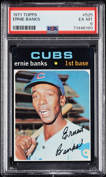 1971 Topps Ernie Banks No. 525 PSA 6