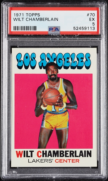 1971 Topps Wilt Chamberlain No. 70 PSA 5