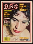 Ray "Boom Boom" Mancini Signed The Ring Magazine (BAS)