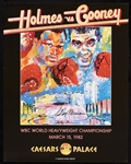 Larry Holmes, Gerry Cooney & LeRoy Neiman Signed Fight Poster (1982) (JSA)
