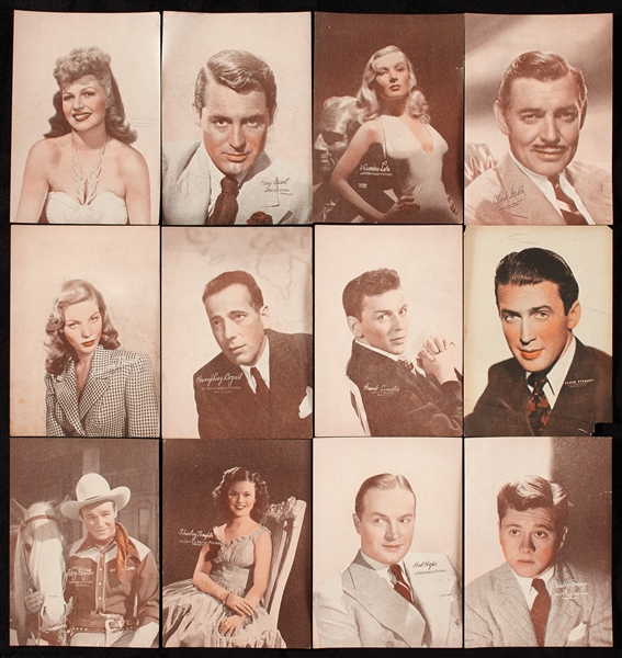 1930s Movie Star Premium Photos Group with Gable, Bogart, Bacall, Sinatra (25)