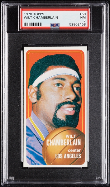 1970 Topps Wilt Chamberlain No. 50 PSA 7