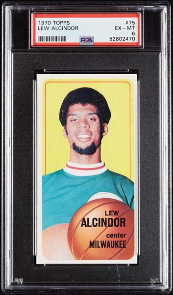 1970 Topps Kareem Abdul-Jabbar No. 75 PSA 6