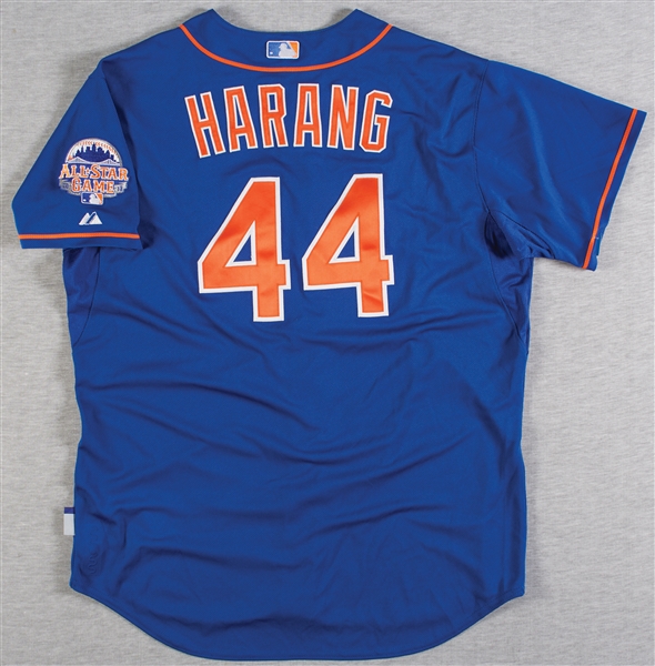 Aaron Harang 2013 Game-Used NY Mets Jersey (MLB)