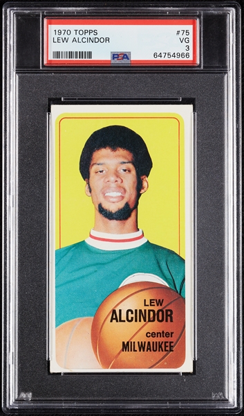 1970 Topps Kareem Abdul-Jabbar No. 75 PSA 3