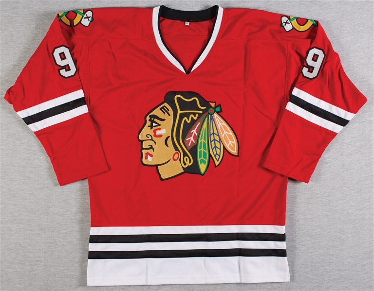 Bobby Hull Signed Blackhawks Red Jersey The Golden Jet HOF 83 (JSA)