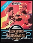 Muhammad Ali & Leon Spinks Signed "Battle of New Orleans" Program (1978) (JSA)