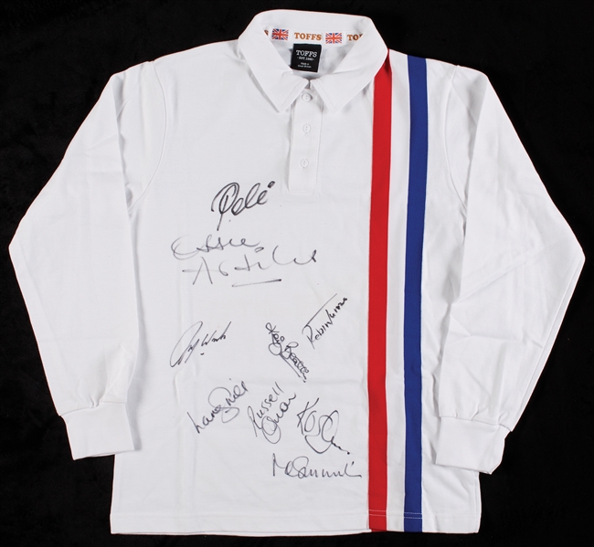 Pele & Others Escape To Victory Cast-Signed Soccer Jersey (BAS)