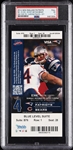 2014 Patriots vs. Bears Full Ticket - Tom Brady 354 Yards, 5 TDs, Career TDs 373-377 PSA 5