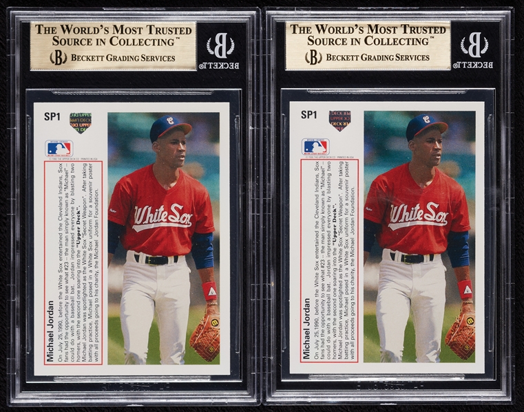 1991 Upper Deck Michael Jordan No. SP1 BGS 9.5 Pair (2)