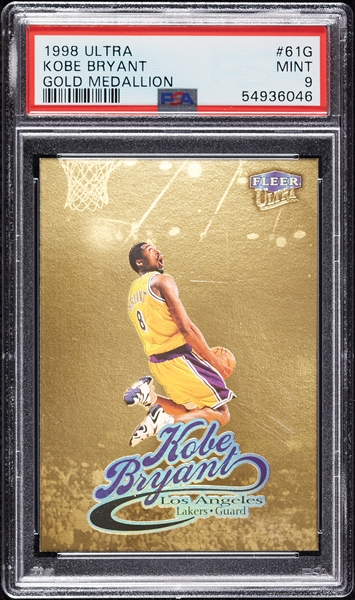 1998 Ultra Kobe Bryant Gold Medallion No. 61G PSA 9