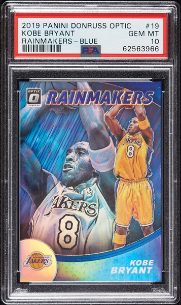 2019 Donruss Optic Kobe Bryant Rainmakers Blue (32/49) PSA 10