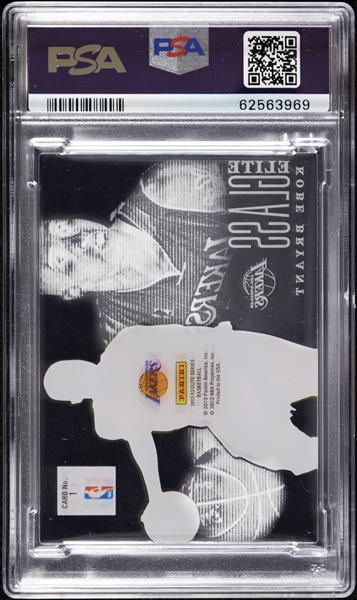 2012 Panini Elite Series Kobe Bryant Elite Glass No. 1 PSA 10