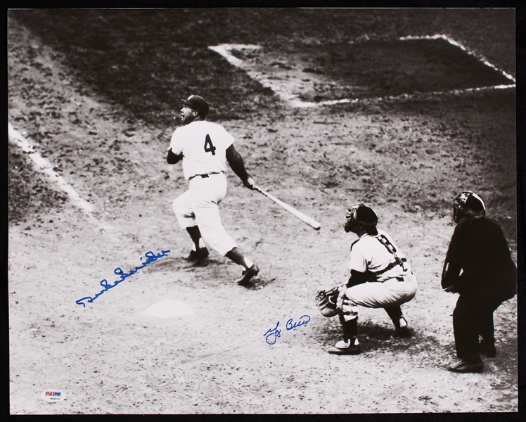 Yogi Berra & Duke Snider Signed 16x20 Photo (PSA/DNA)