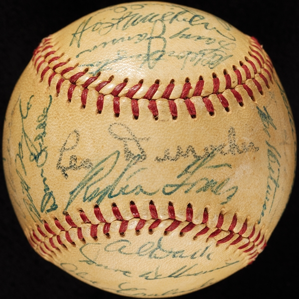 1954 New York Giants World Champs Team-Signed ONL Baseball with Willie Mays (PSA/DNA)