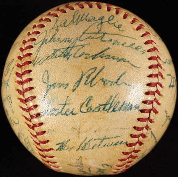 1954 New York Giants World Champs Team-Signed ONL Baseball with Willie Mays (PSA/DNA)