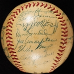 1954 New York Giants World Champs Team-Signed ONL Baseball with Willie Mays (PSA/DNA)