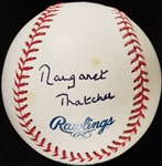 Margaret Thatcher Single-Signed OML Baseball (PSA/DNA)