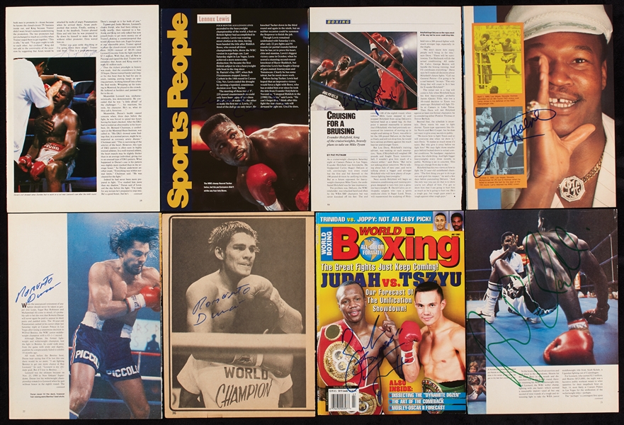 Vintage Boxing Autographed Magazine Photos Massive Hoard (700+)