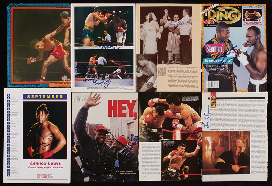 Vintage Boxing Autographed Magazine Photos Massive Hoard (700+)