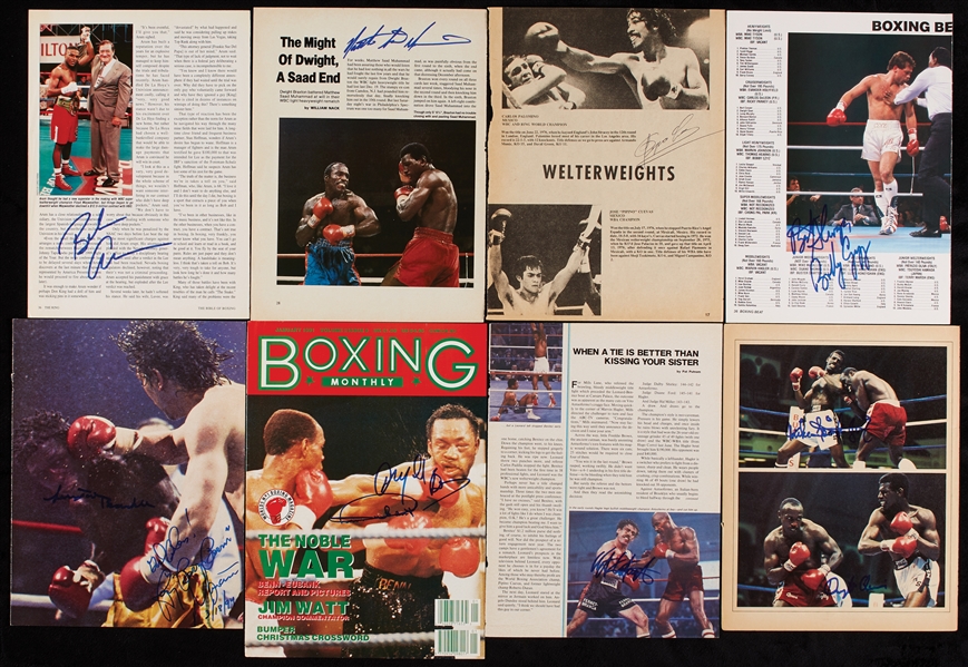 Vintage Boxing Autographed Magazine Photos Massive Hoard (700+)