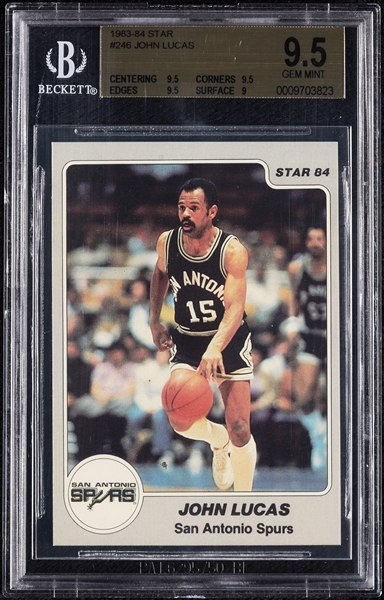 1983-84 Star John Lucas No. 246 BGS 9.5