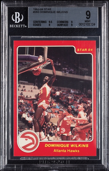 1983-84 Star Dominique Wilkins RC No. 263 BGS 9