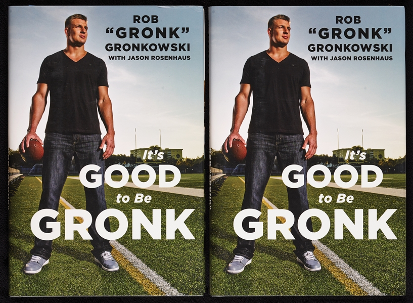 Rob Gronkowski Signed It's Good to be Gronk Books Pair (BAS) (2)