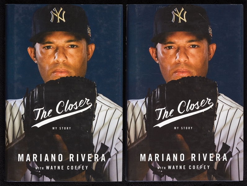 Mariano Rivera Signed The Closer Books Pair (2) 