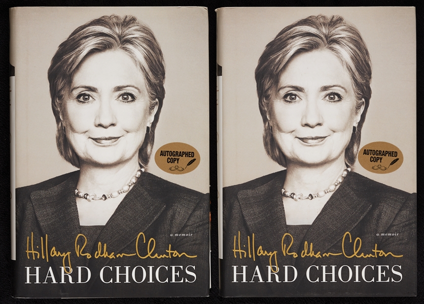 Hillary Clinton Signed Hard Choices Books (2) (BAS)