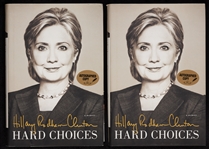 Hillary Clinton Signed "Hard Choices" Books (2) (BAS)
