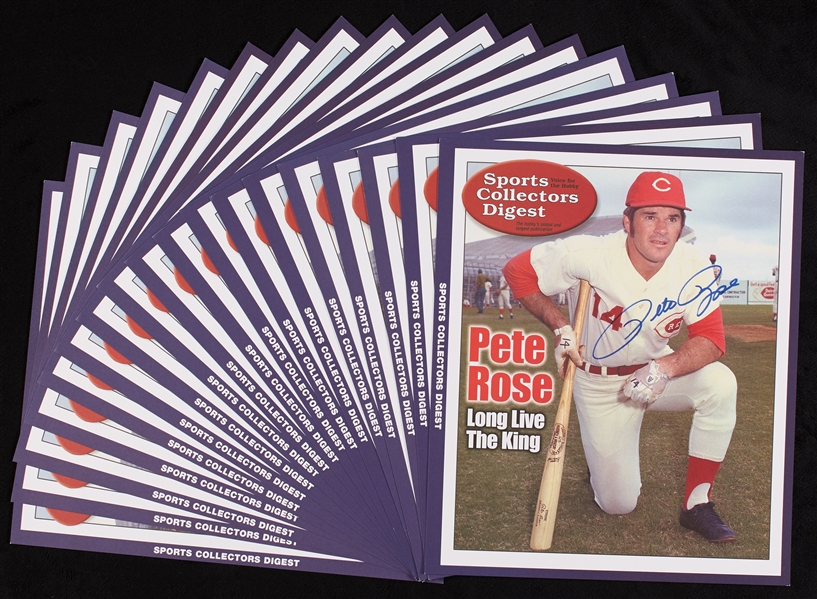 Pete Rose Signed SCD Commemorative Covers (18)