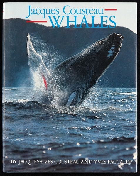 Jacques Cousteau Signed Whales Book (JSA)