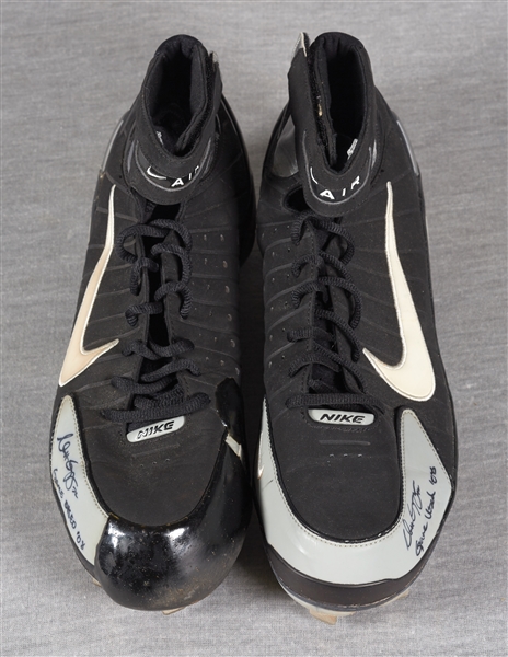 Matt Garza 2008 Game-Used & Signed Nike Cleats Pair (2) Inscribed Game Used '08