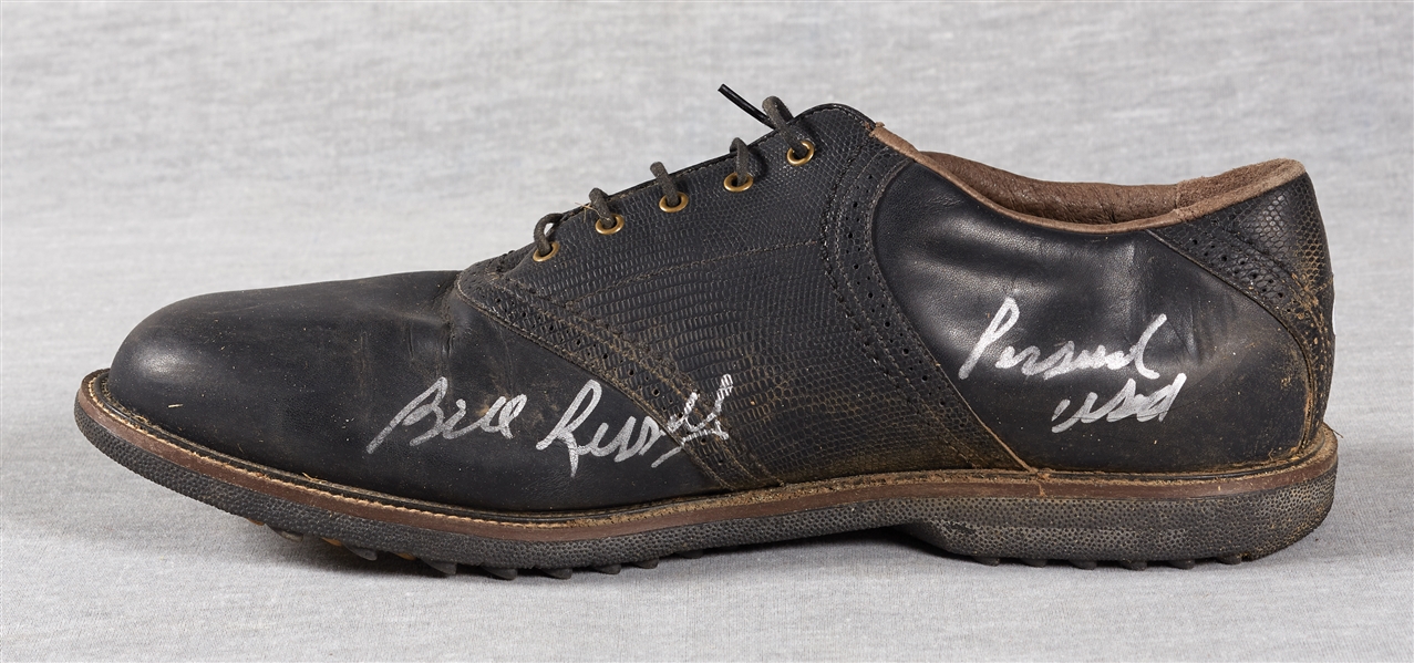 Bill Russell Signed Event-Worn Personal Reebok Golf Shoe (PSA/DNA)